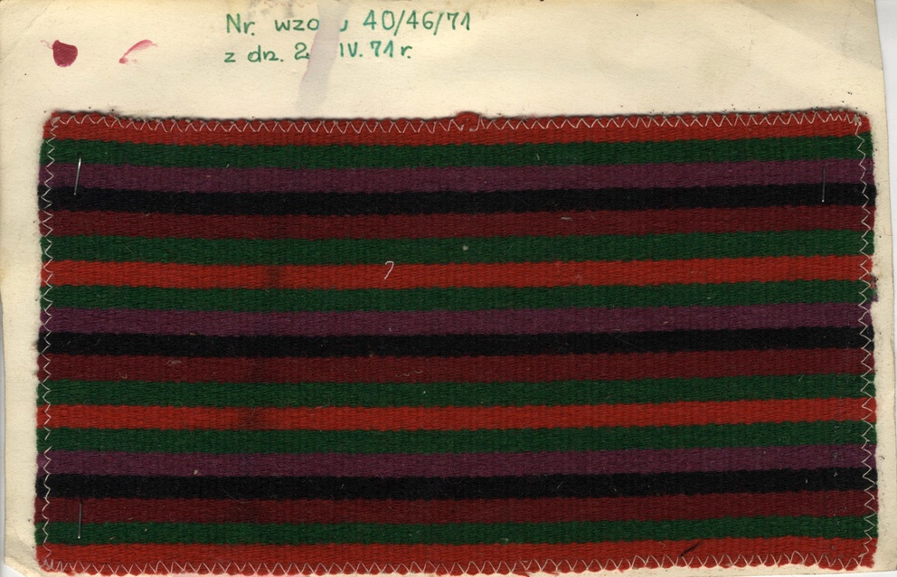 Wzór nr 40/46/71, rok 1971