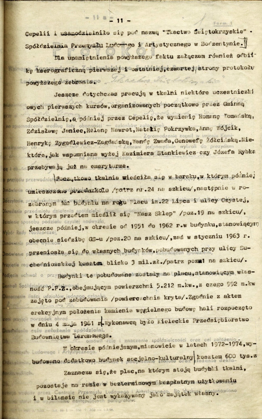 Monografia Tkactwa Świętokrzyskiego w Bodzentynie, str. 11